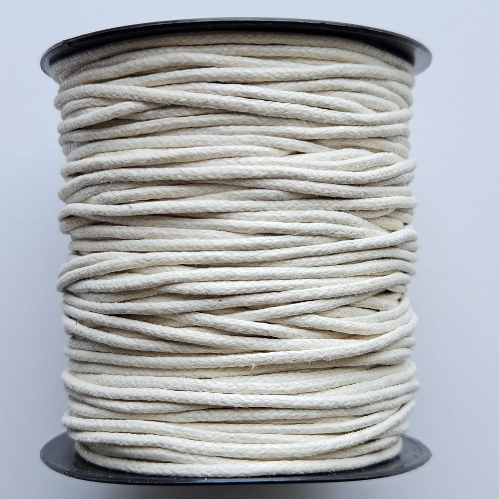 Natural Wax Cord - Hey Beadly