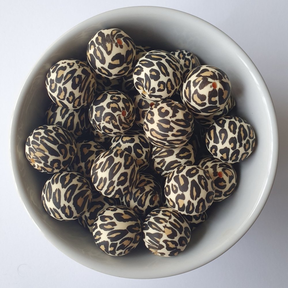 19mm Silicone Print Beads - Hey Beadly
