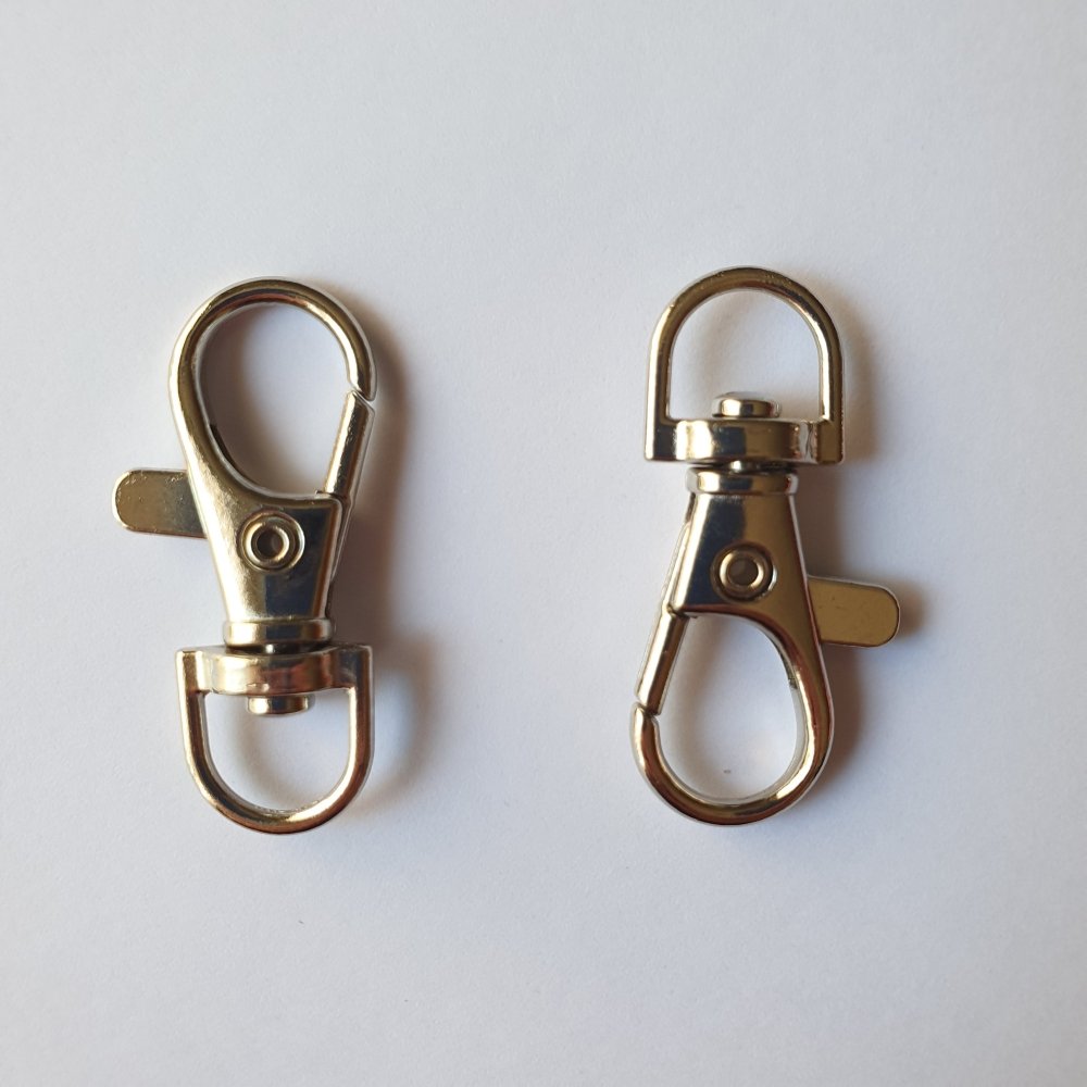 Lanyard Swivel Clips - Silver - Hey Beadly