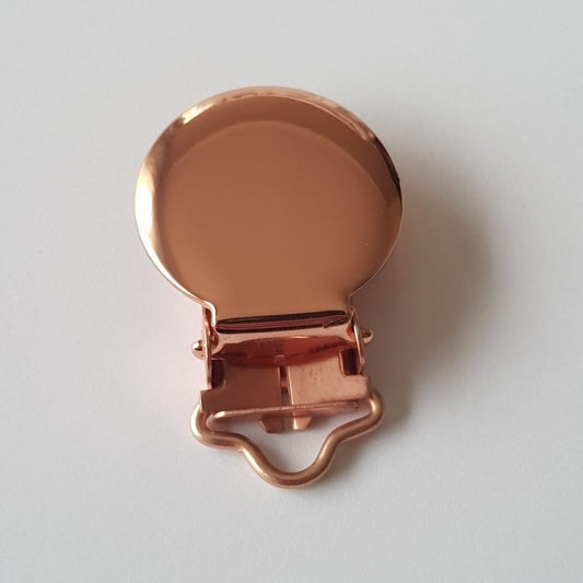Rose Gold Metal Pacifier Clips - Hey Beadly
