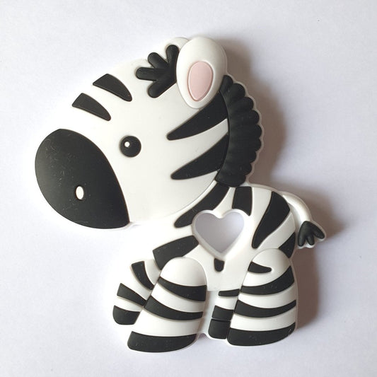 Silicone Zebra Teether - Hey Beadly