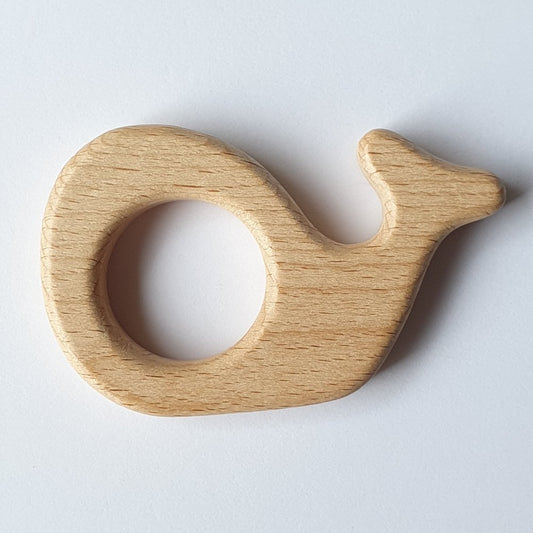 Whale Beech Wood Teether - Hey Beadly