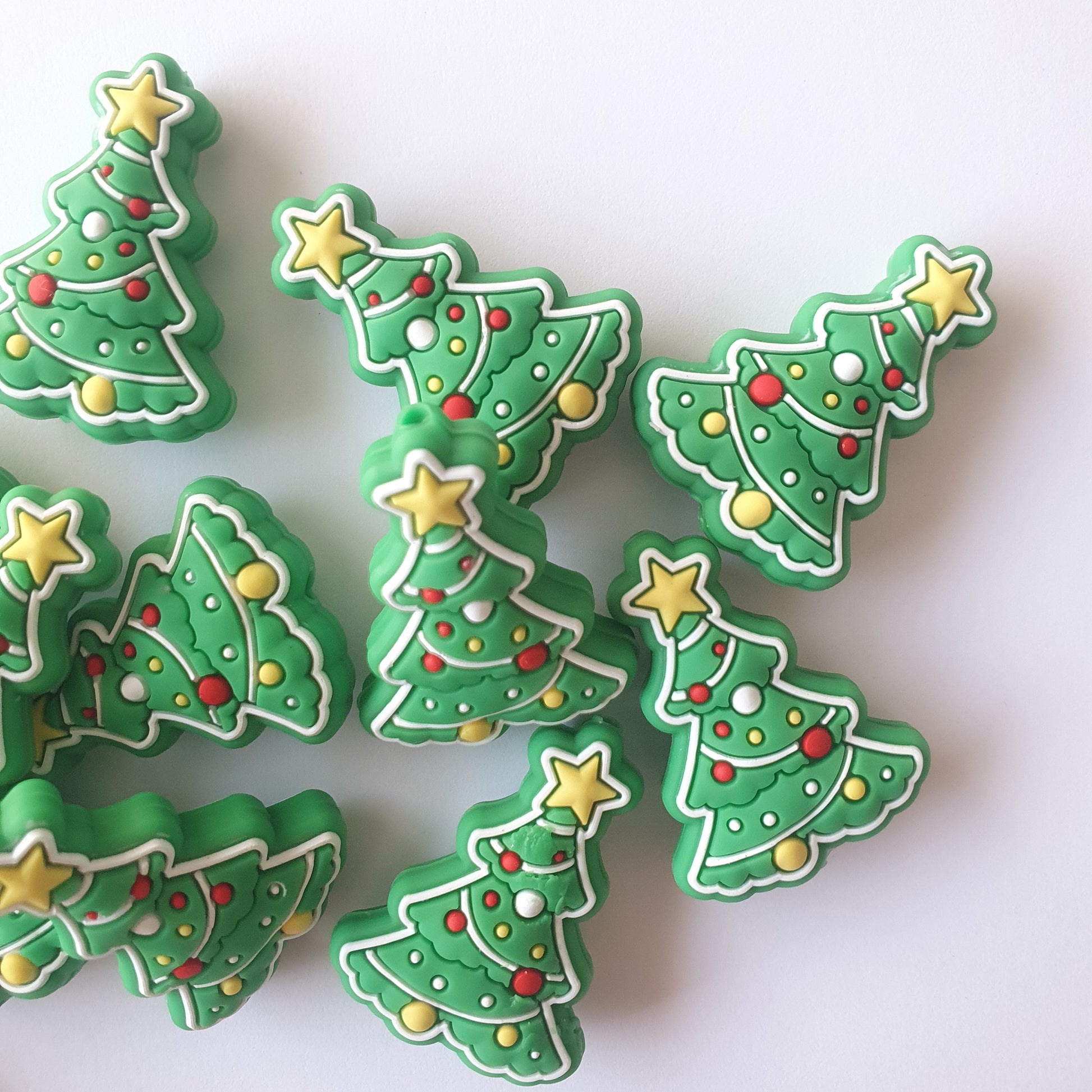 Christmas Tree Silicone Beads