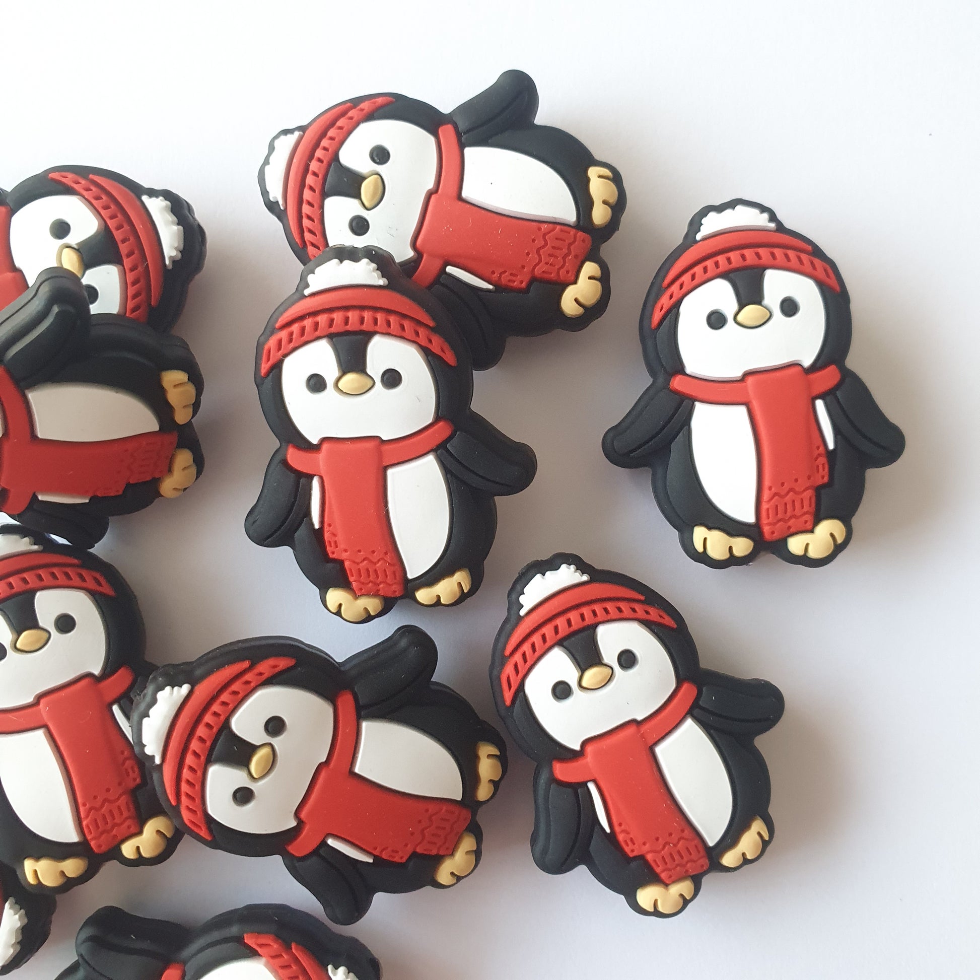 Silicone Christmas Penguin Beads