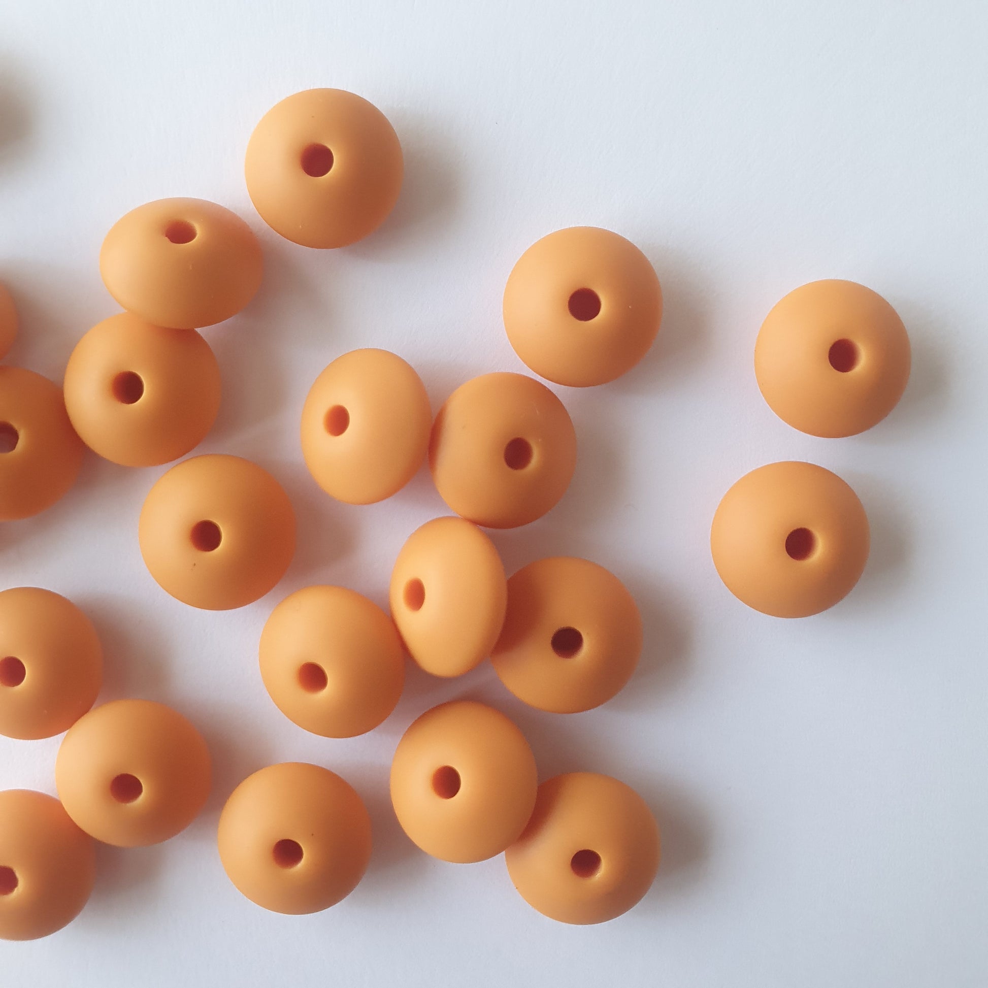 Mango Silicone Lentil Beads