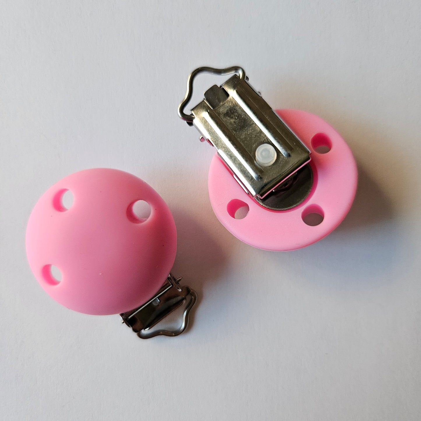 30mm Round Silicone Pacifier Clips