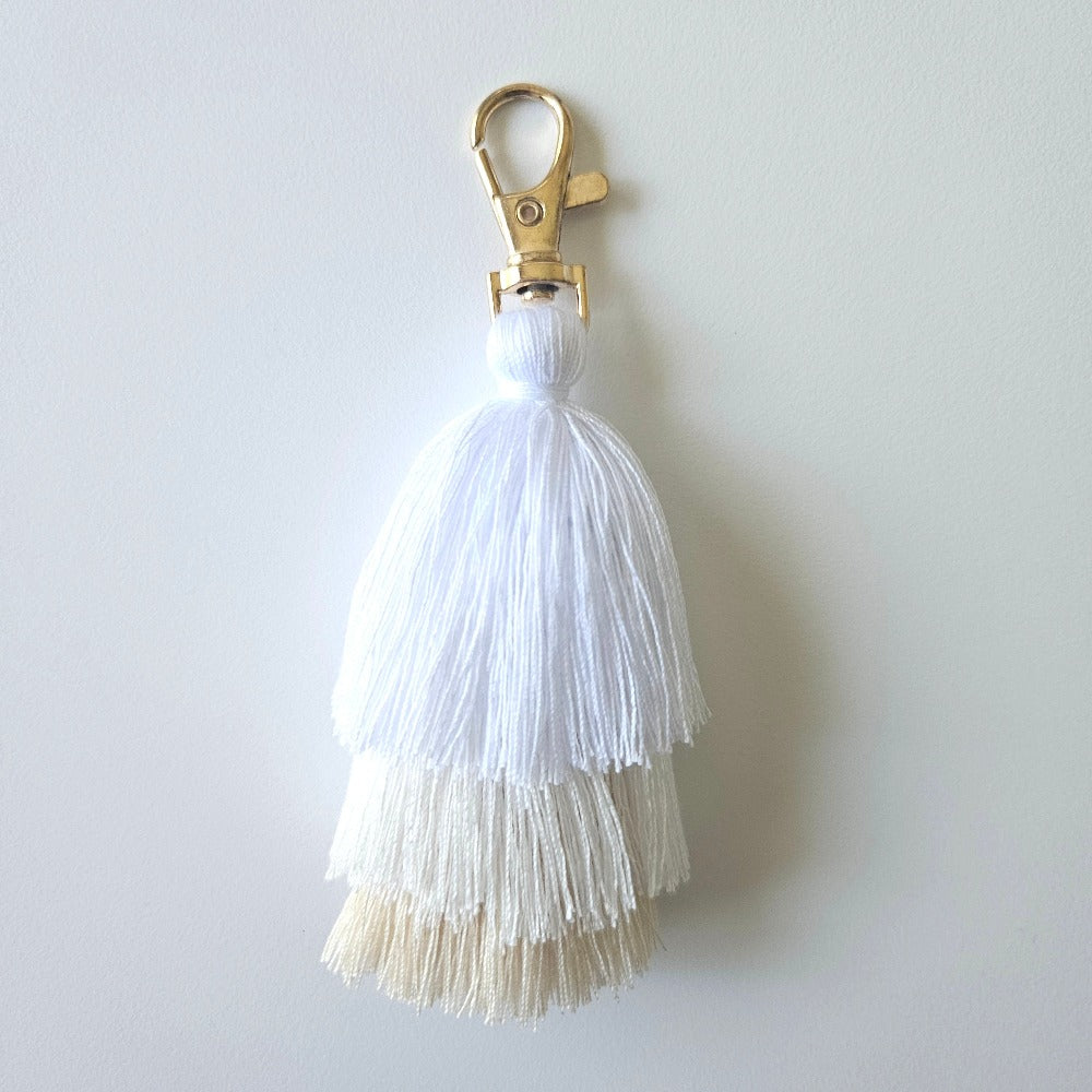 Layered Keychain Tassels - Hey Beadly