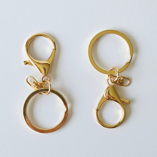 Keyring & Clip - Gold - Hey Beadly