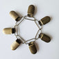 Antique Brass Metal Suspender Clips