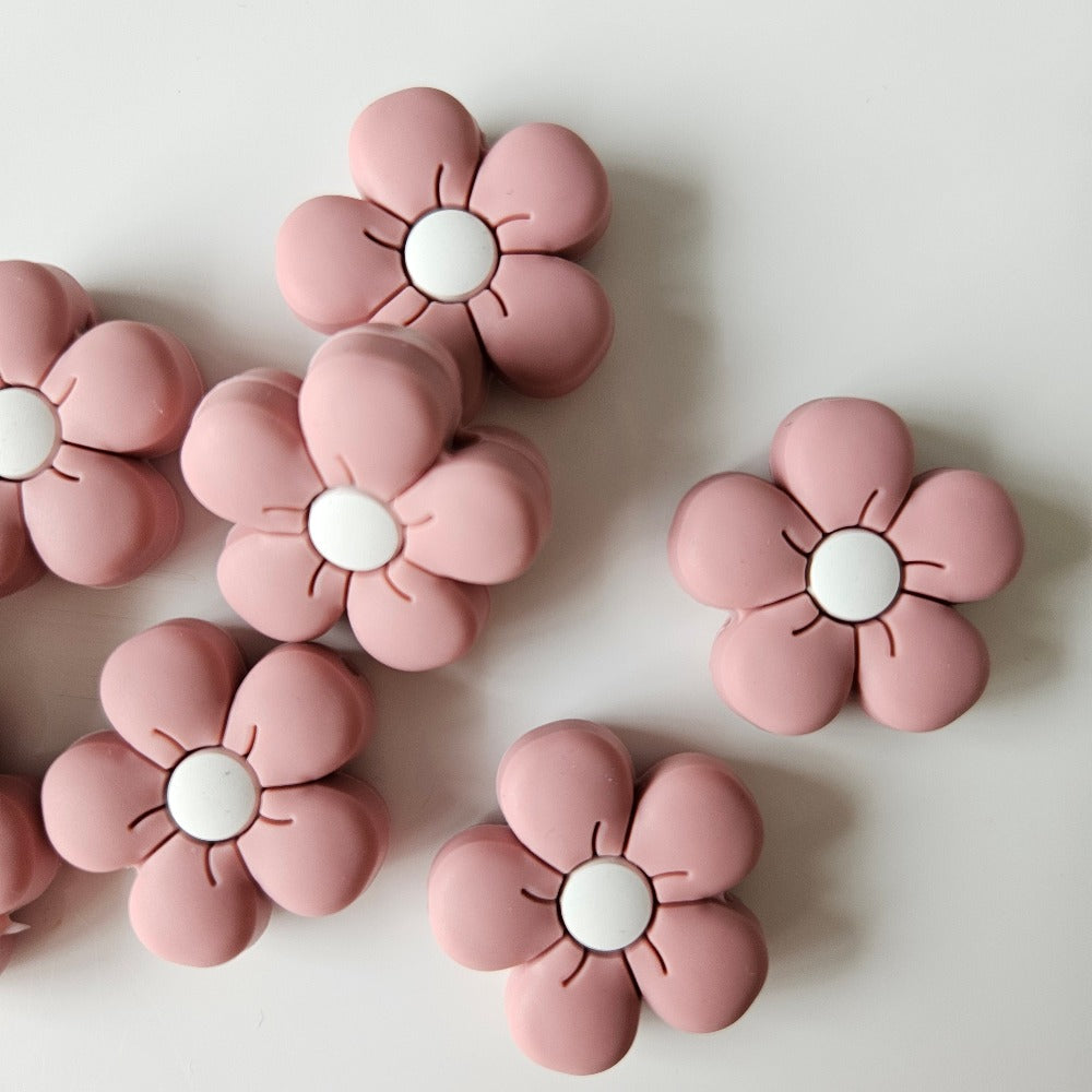 Flower Silicone Beads - Hey Beadly