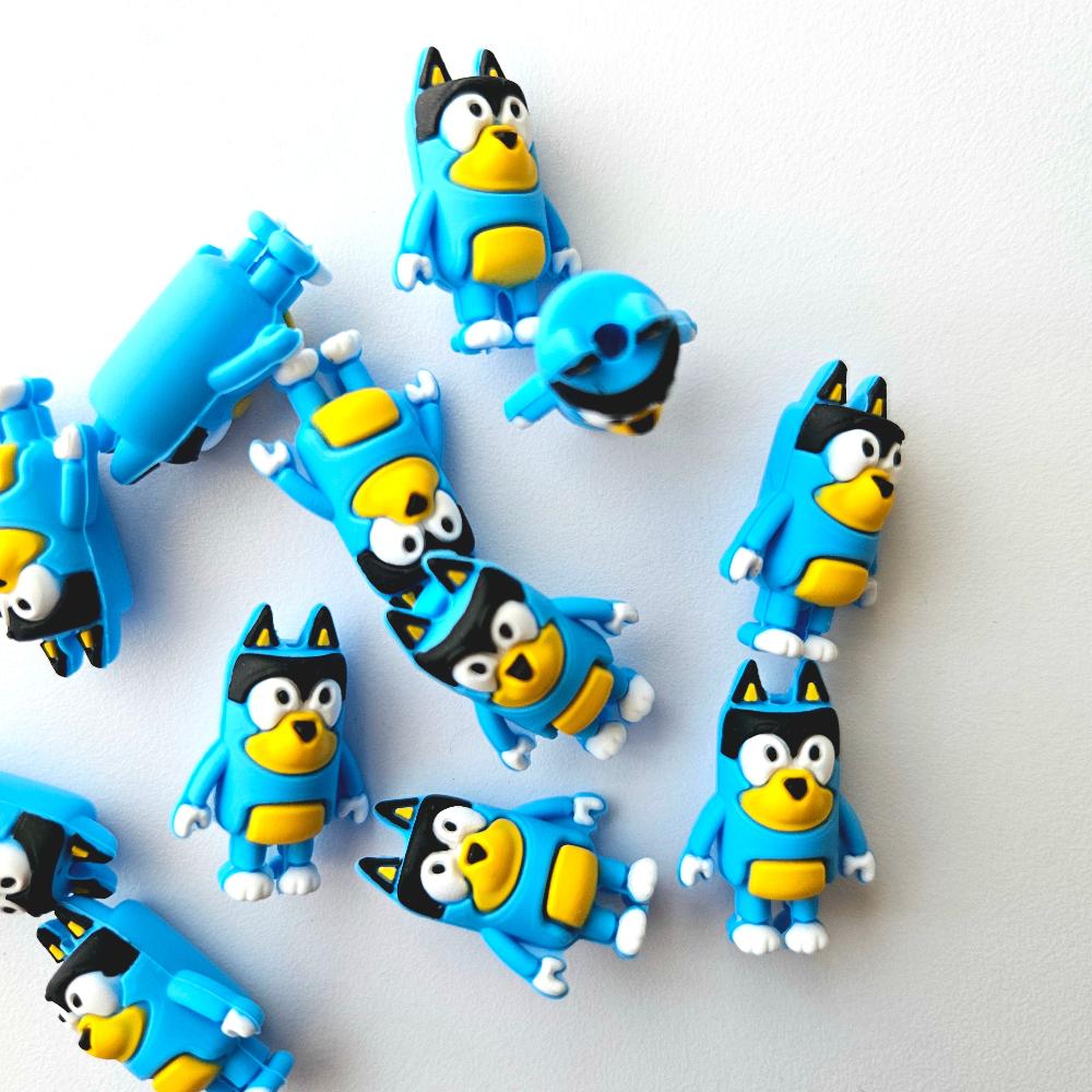 3D Silicone Bluey Beads - Hey Beadly