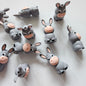 3D Silicone Donkey Beads - Hey Beadly