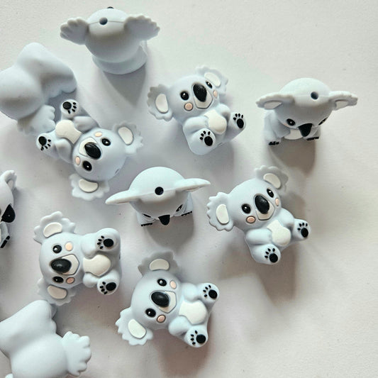 3D Silicone Koala Beads - Hey Beadly