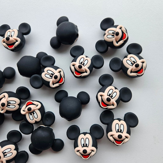 3D Silicone Mickey Mouse Beads - Hey Beadly