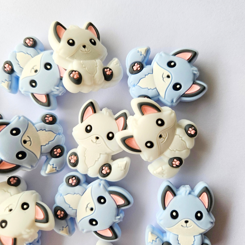 Baby Fox Silicone Beads - Hey Beadly