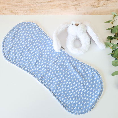 Blue Burp and Drool Cloth - Hey Beadly