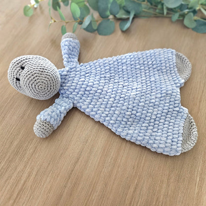 Blue Handmade Dinosaur Snuggler - Hey Beadly
