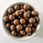 Brownie 15mm round silicone beads  - Hey Beadly