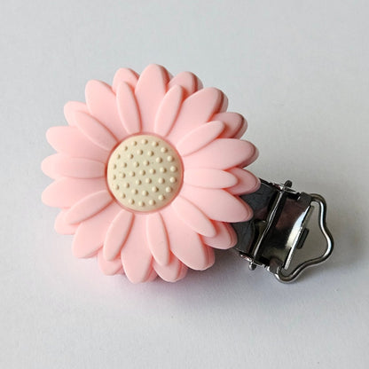 Daisy Silicone Pacifier Clips  - Hey Beadly