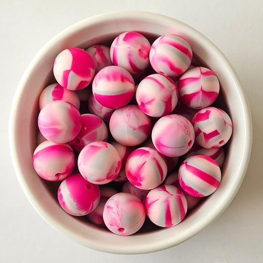 Candy Swirl Silicone Beads - Hey Beadly