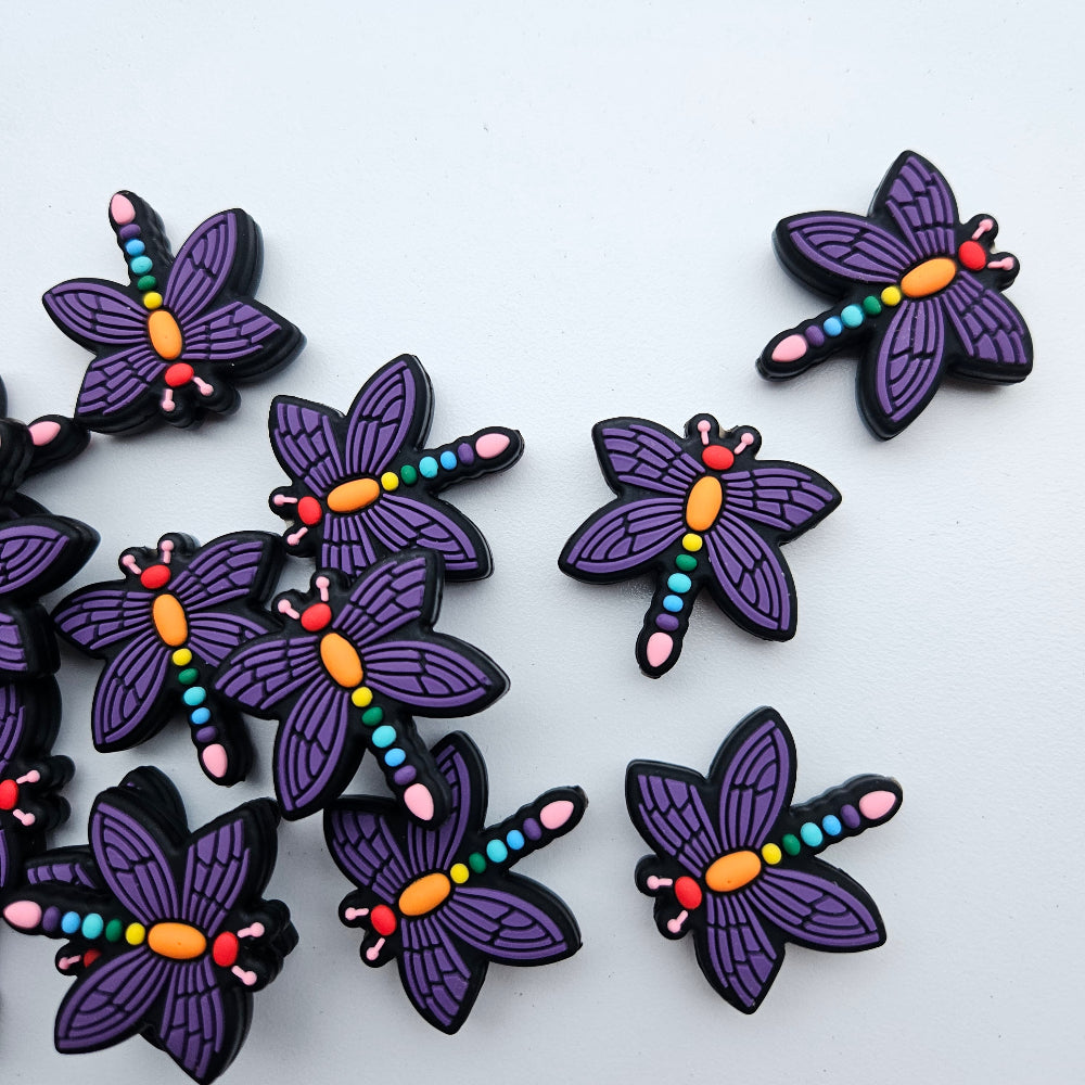 Dragonfly Silicone Beads - Hey Beadly