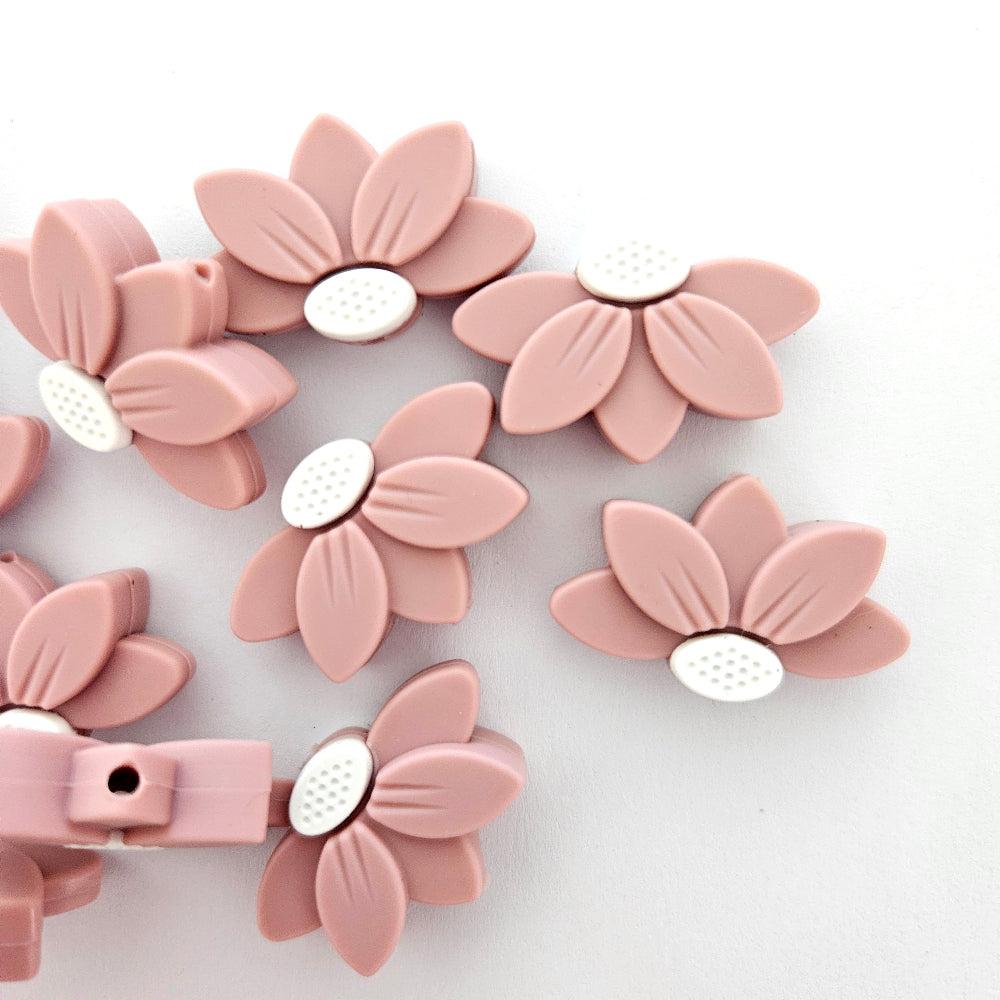 Flower Petal Silicone Beads - Hey Beadly