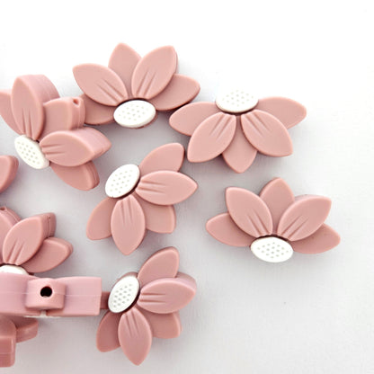 Flower Petal Silicone Beads - Hey Beadly