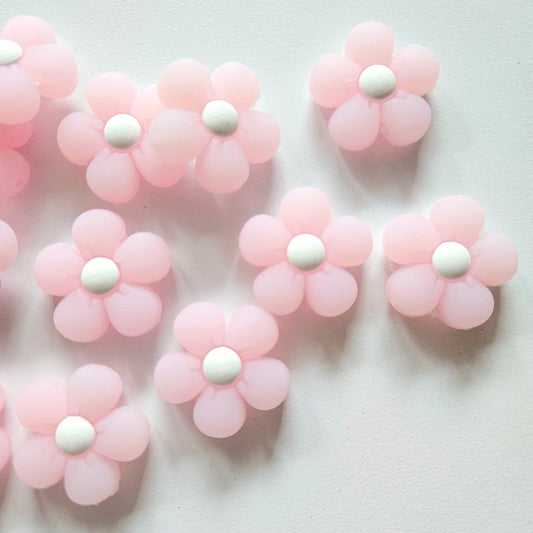 Glow in the Dark Silicone Flower Beads - Hey Beadly
