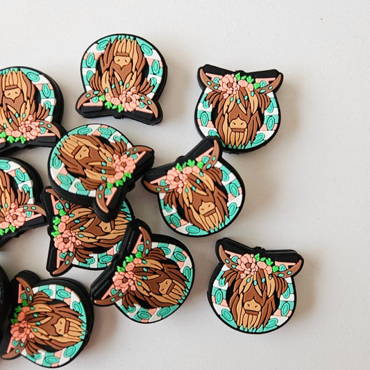 Highlands Cow Silicone Beads - Hey Beadly