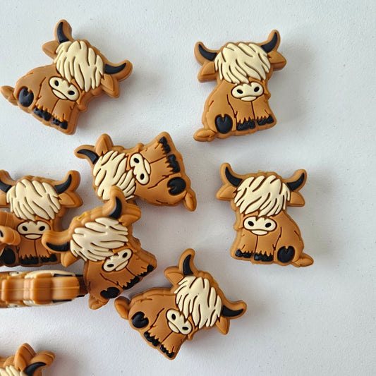 Highlands Cow Silicone Beads - Hey Beadly