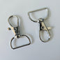 Lanyard Swivel Clip Straight Bottom Silver - Hey Beadly