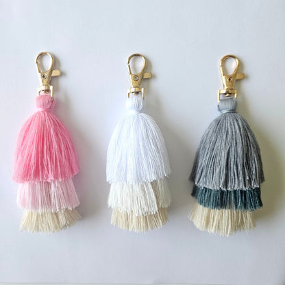 Layered Keychain Tassels