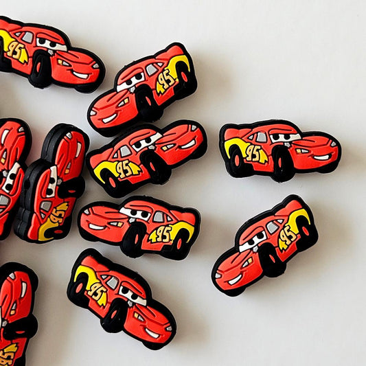 Lightning McQueen Silicone Beads - Hey Beadly