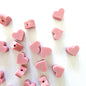 Mini Silicone Heart Beads - Hey Beadly