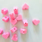 Mini Silicone Heart Beads - Hey Beadly