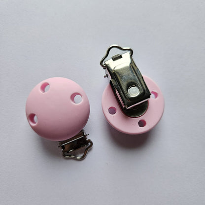 Pale Pink Silicone Pacifier clip - Hey Beadly