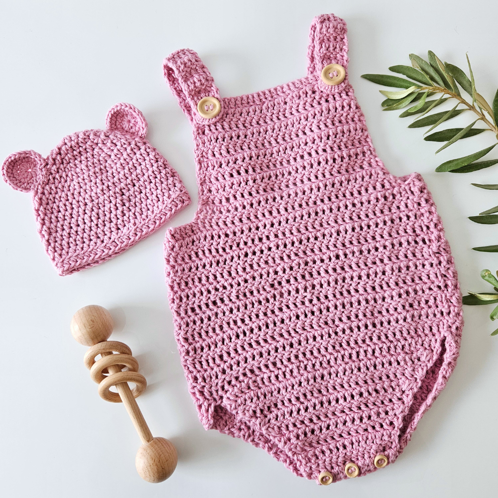 Cotton Crochet Rompers
