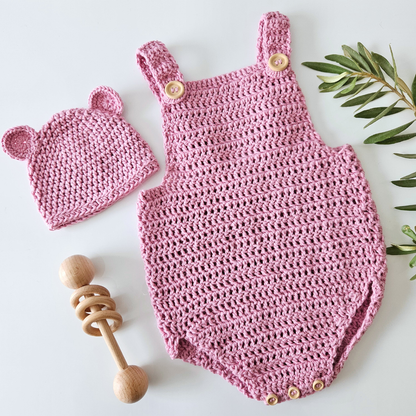 Cotton Crochet Rompers