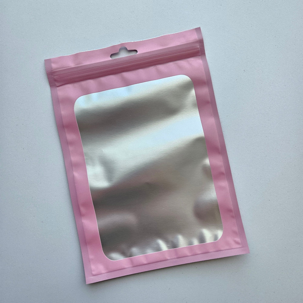 Pink Plastic Packaging Bags - Hey Beadly