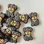 Schnauzer Silicone Beads - Hey Beadly