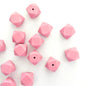 Silicone Hexagon Beads - Blush