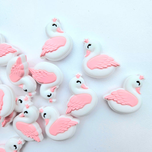 Silicone Swan Beads