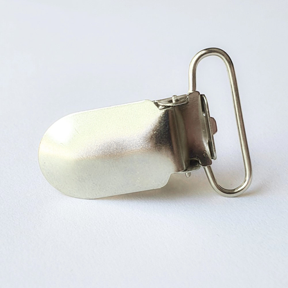 Silver Metal Suspender Clip - Hey Beadly