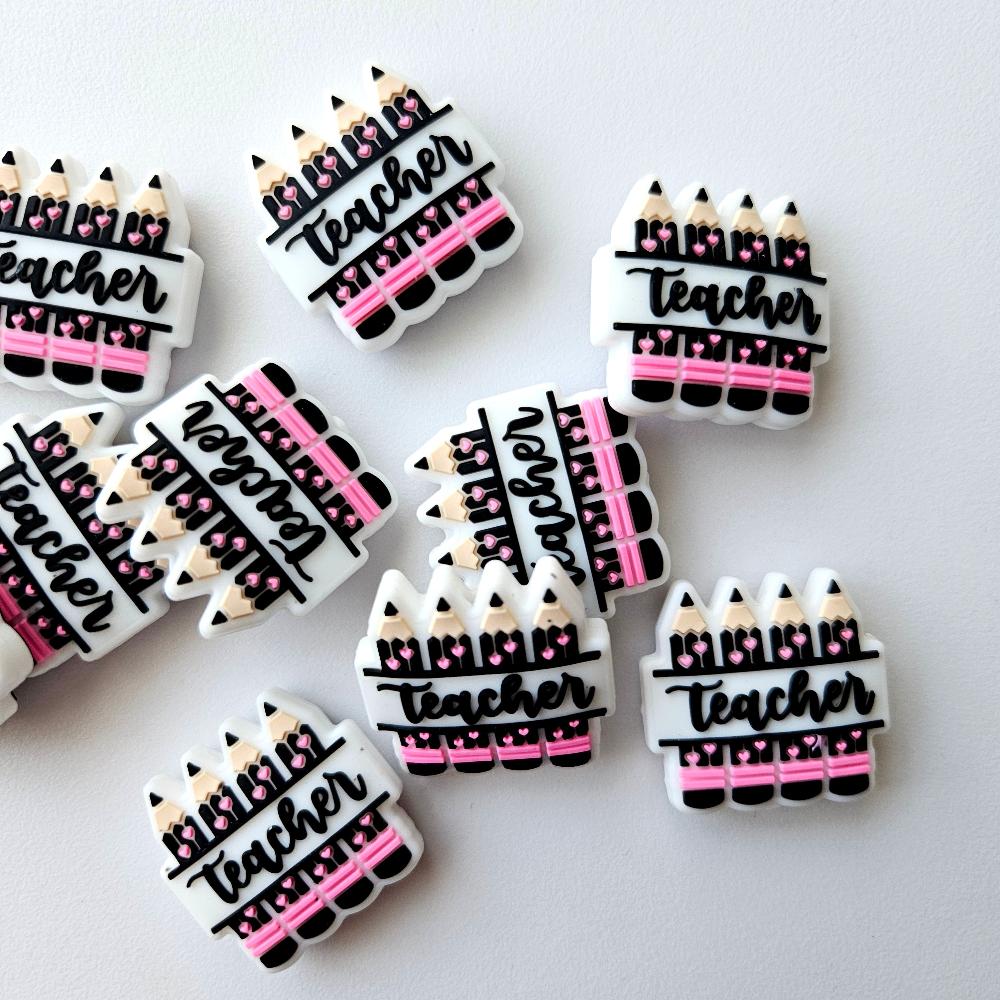 Teacher Silicone Beads - Hey Beadly