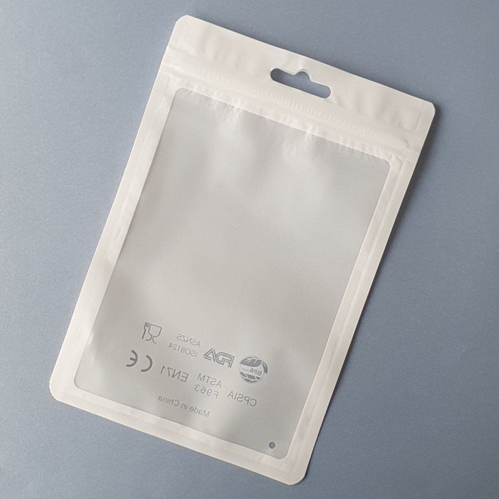 White Plastic Packaging Bags - Hey Beadly