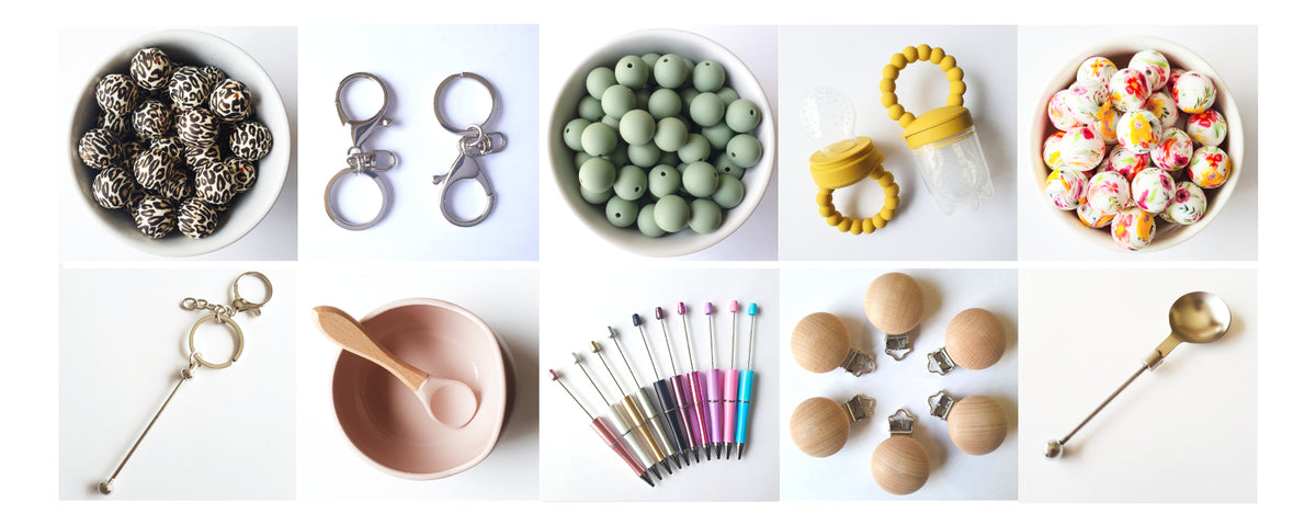 Silicone and Wood Beads - Hey Beadly