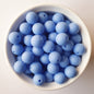 china blue round silicone beads - hey beadly