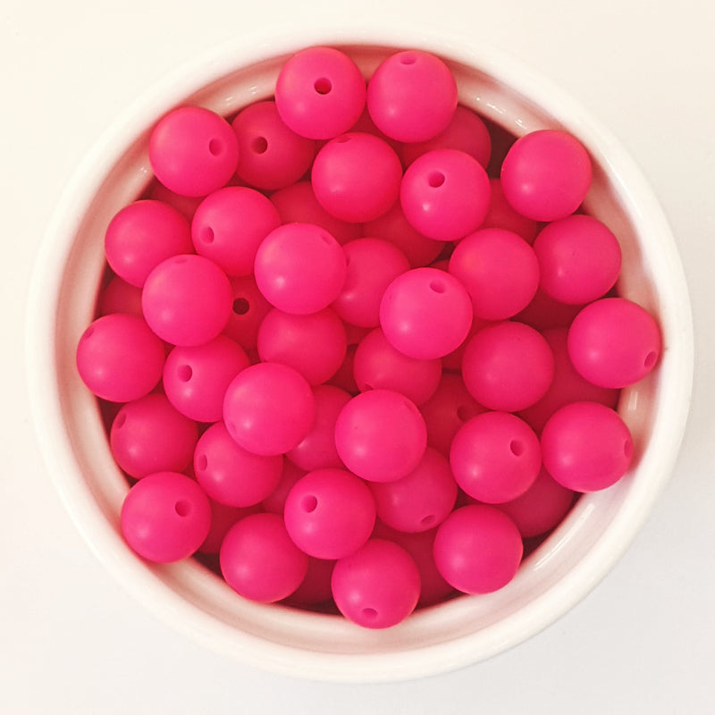 9mm round silicone beads - Hey Beadly