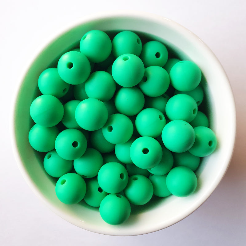 9mm round silicone beads - Hey Beadly