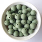 12mm moss green silicone beads _ Hey Beadly